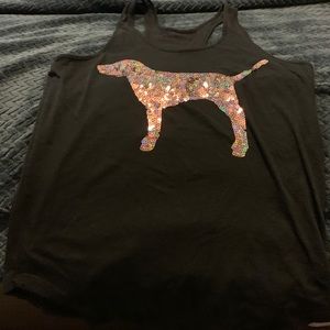 PINK bling tank top